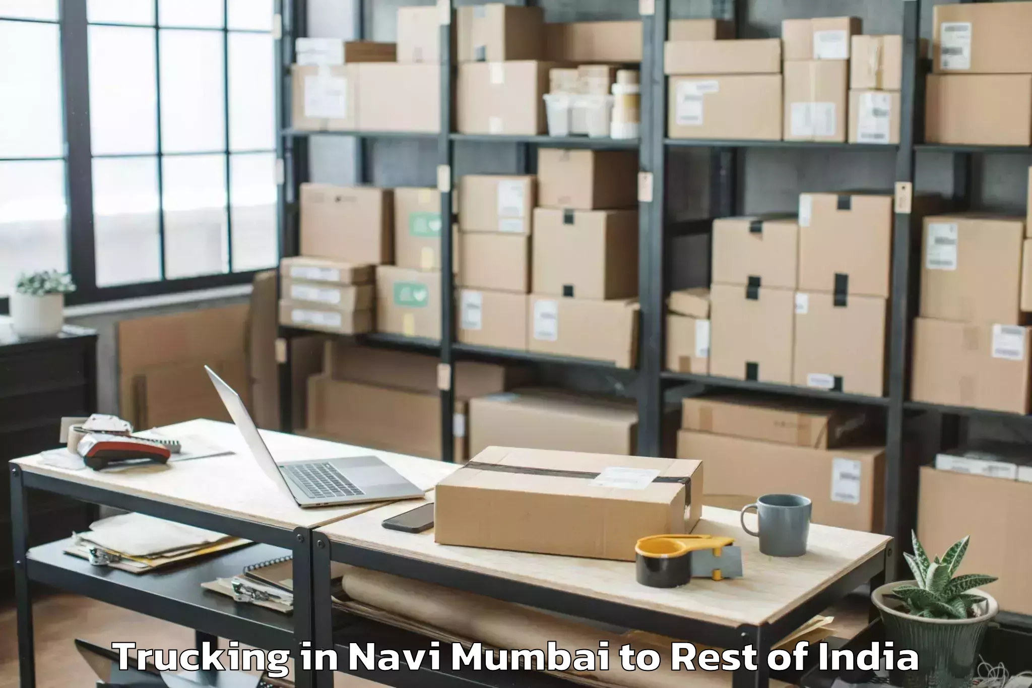 Get Navi Mumbai to Bhadohi Nagar Palika Trucking